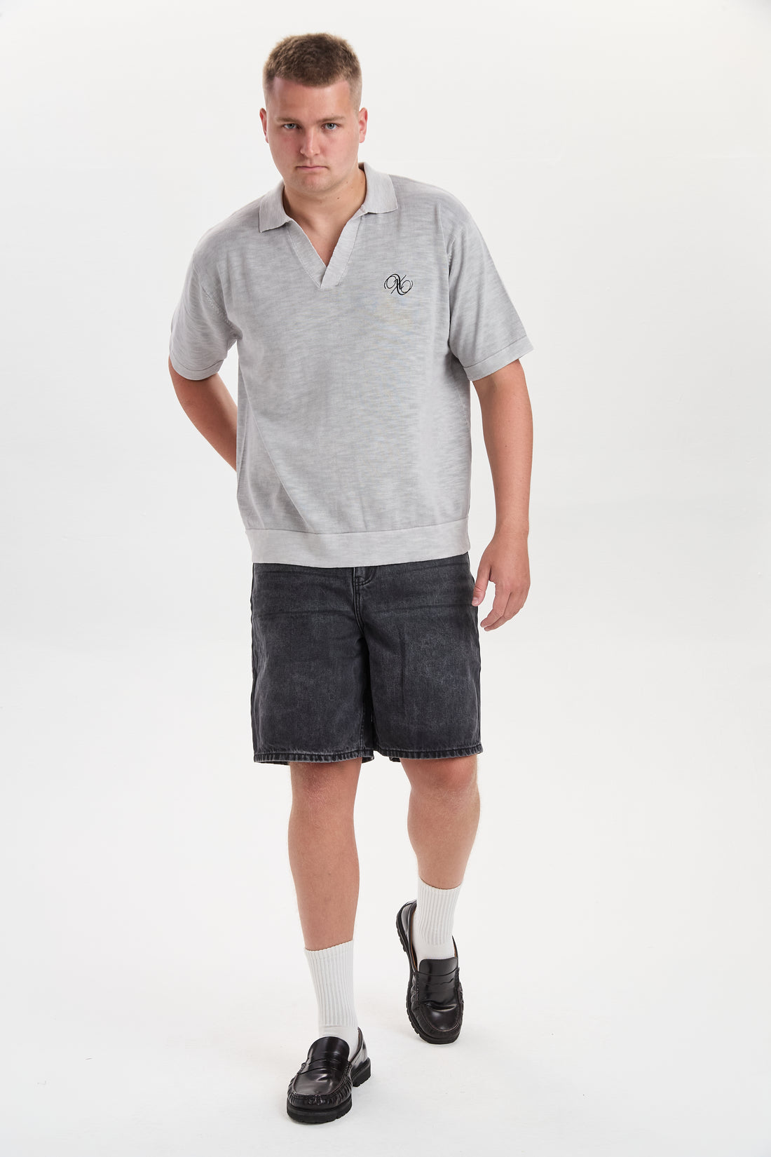DXHektor Relaxed Denim Shorts Black