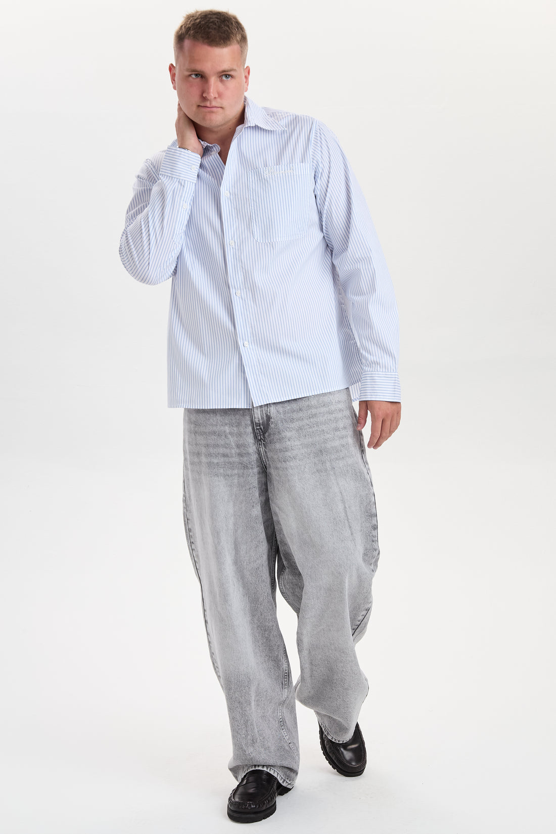 DXHarald Wide Fit Jeans Grey