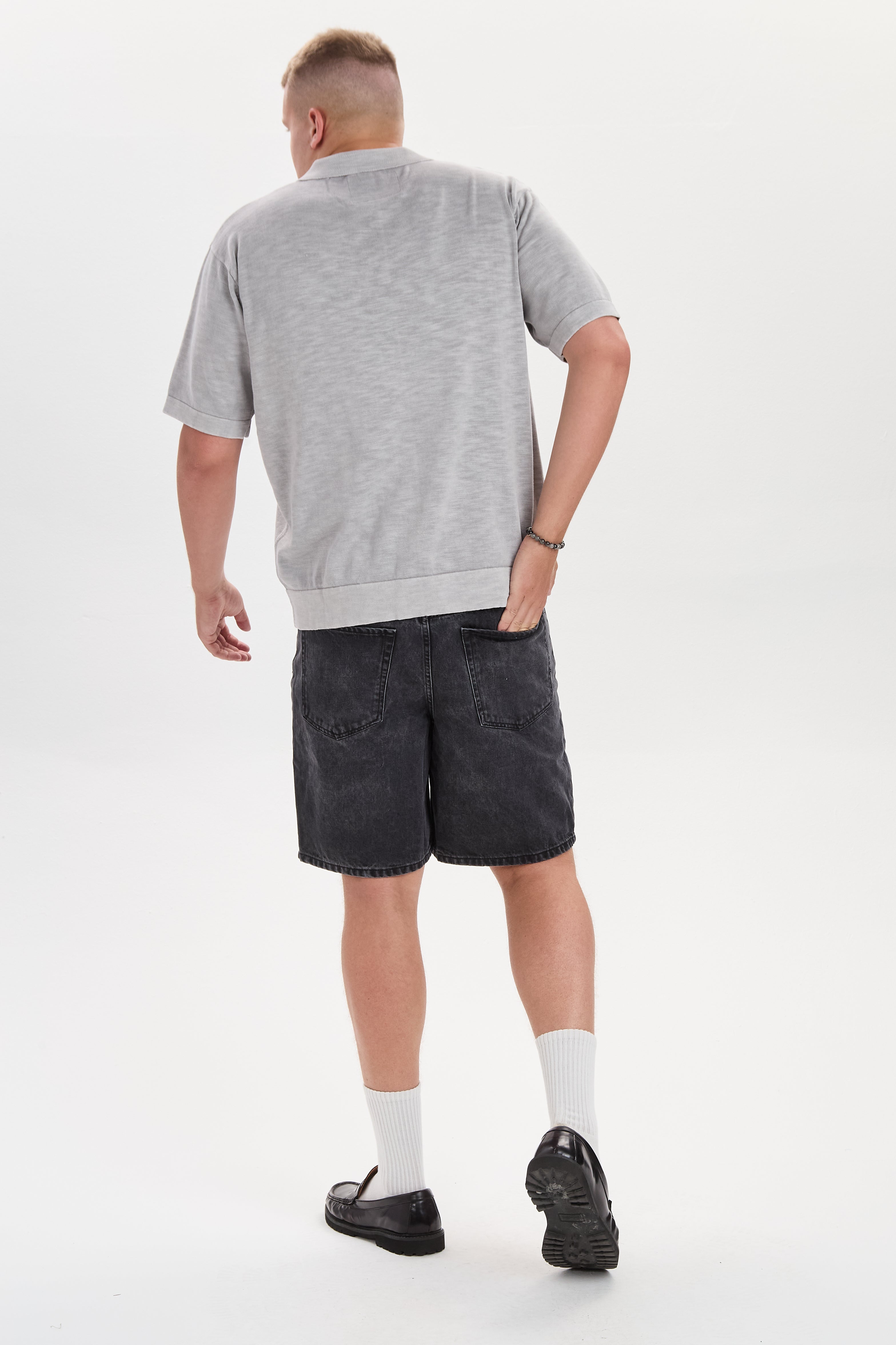 DXHektor Relaxed Denim Shorts Black