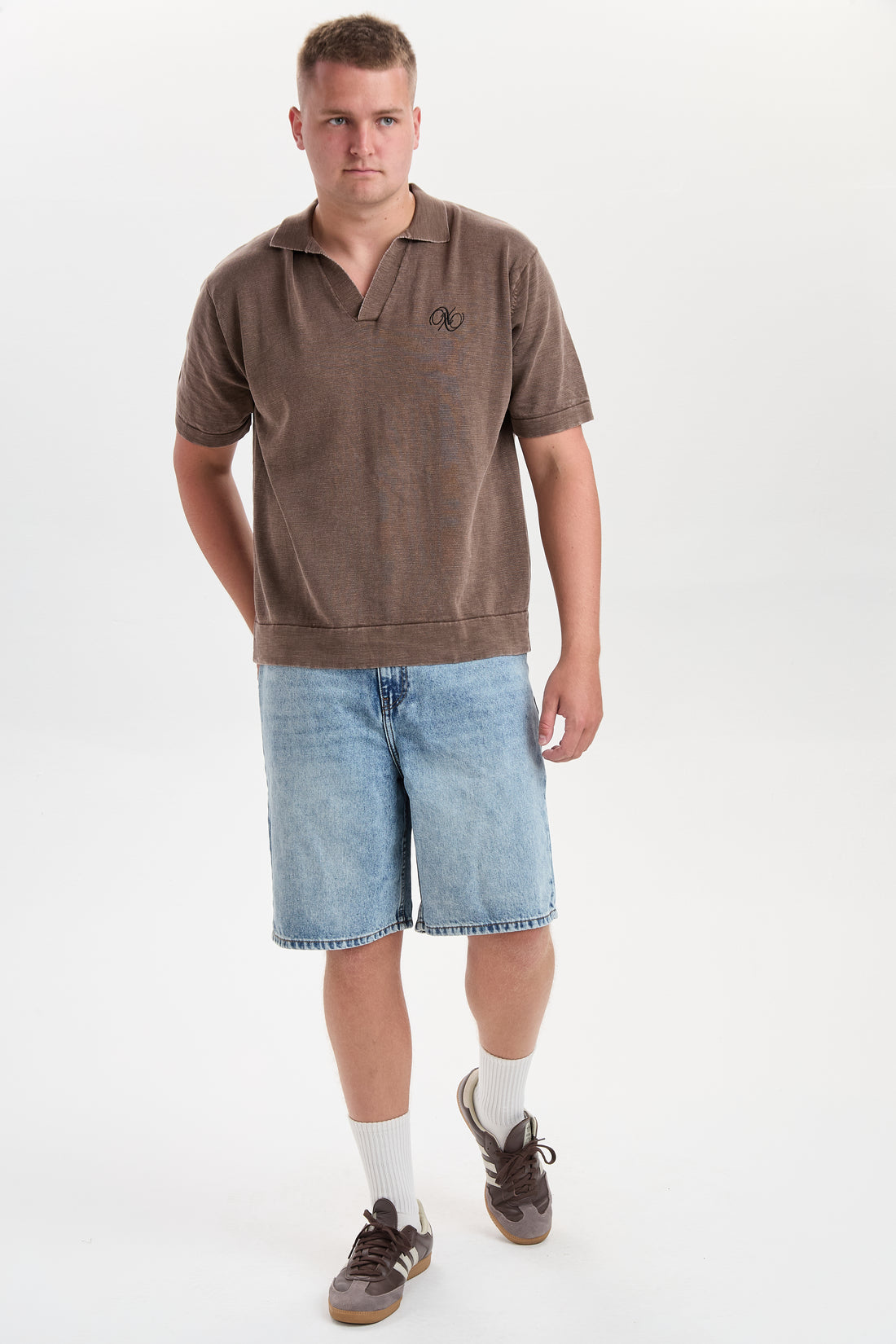 DXHektor Relaxed Fit Denim Shorts Blue