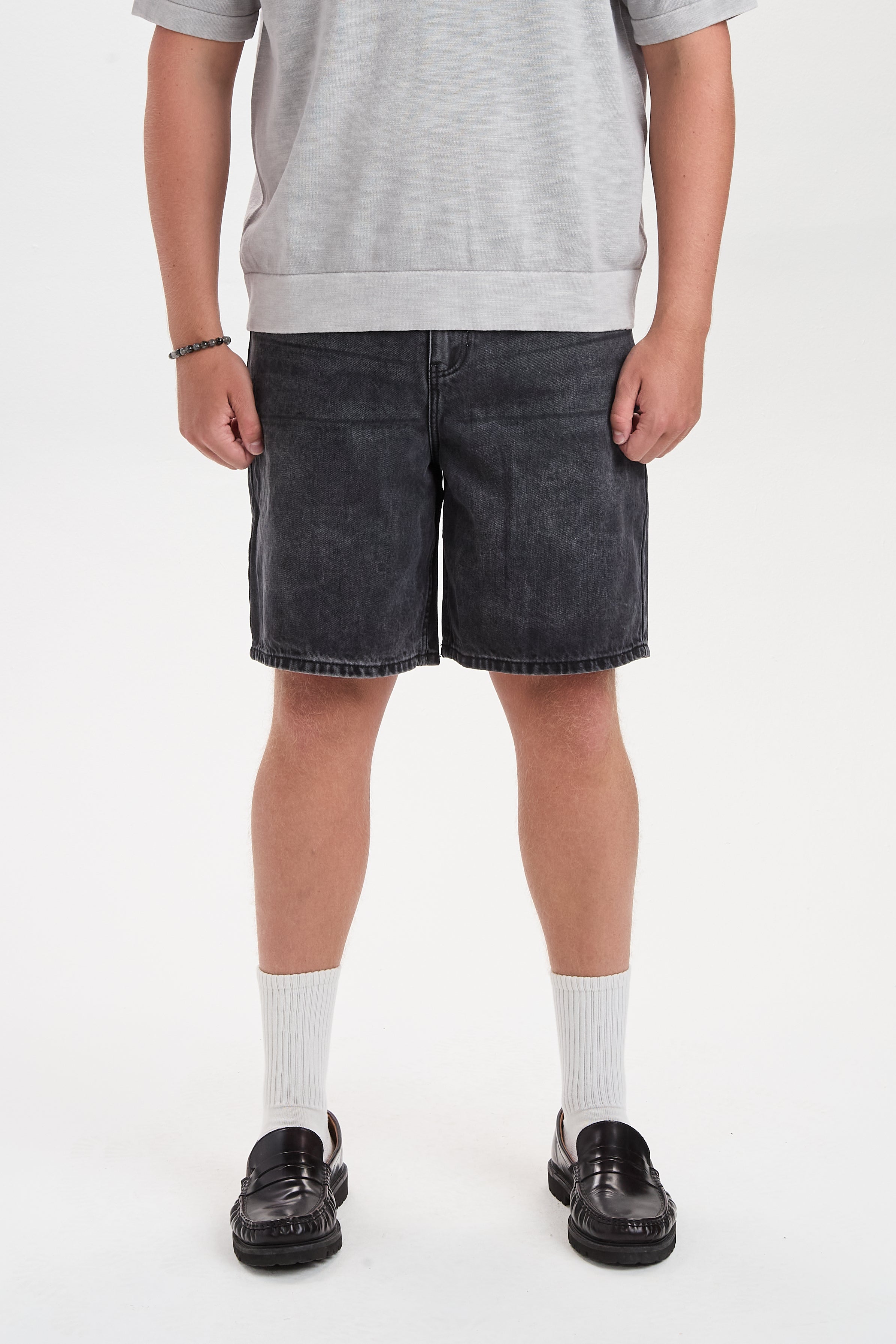 DXHektor Relaxed Denim Shorts Black